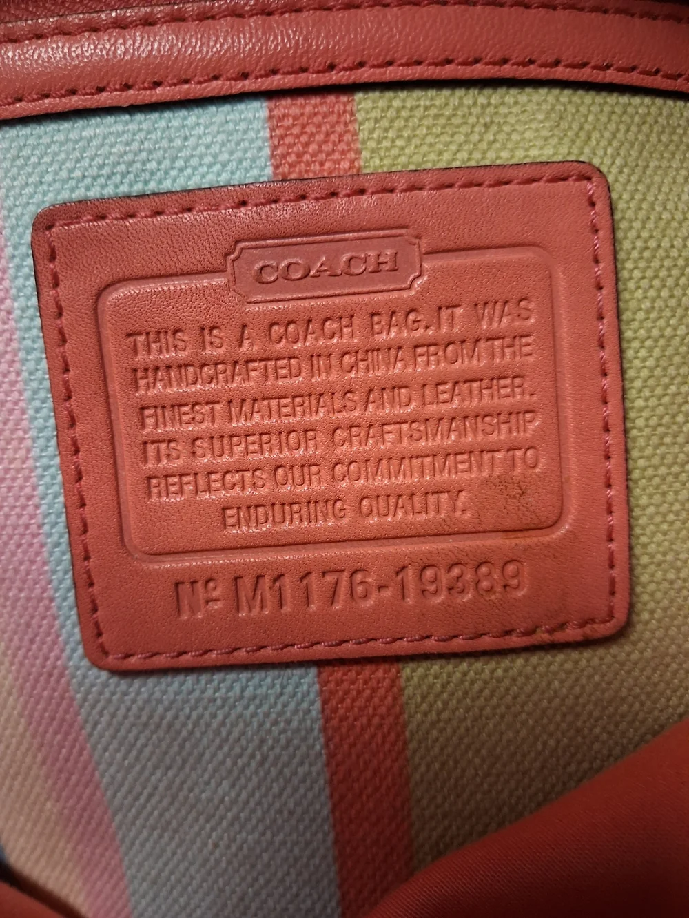 Coach natural crafted
